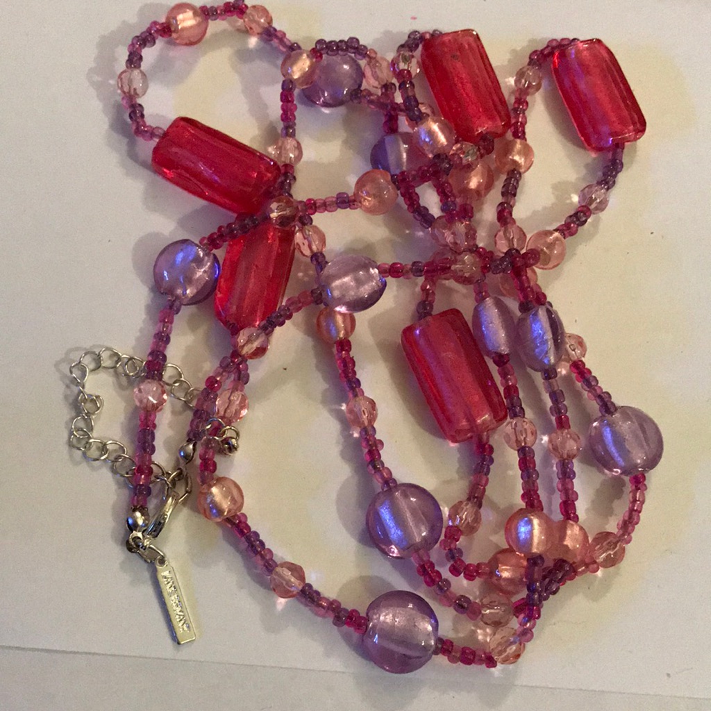 Long Glass Beads Lane Bryant Necklace 32$